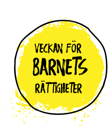 Veckan för barnets rättigheter logo.